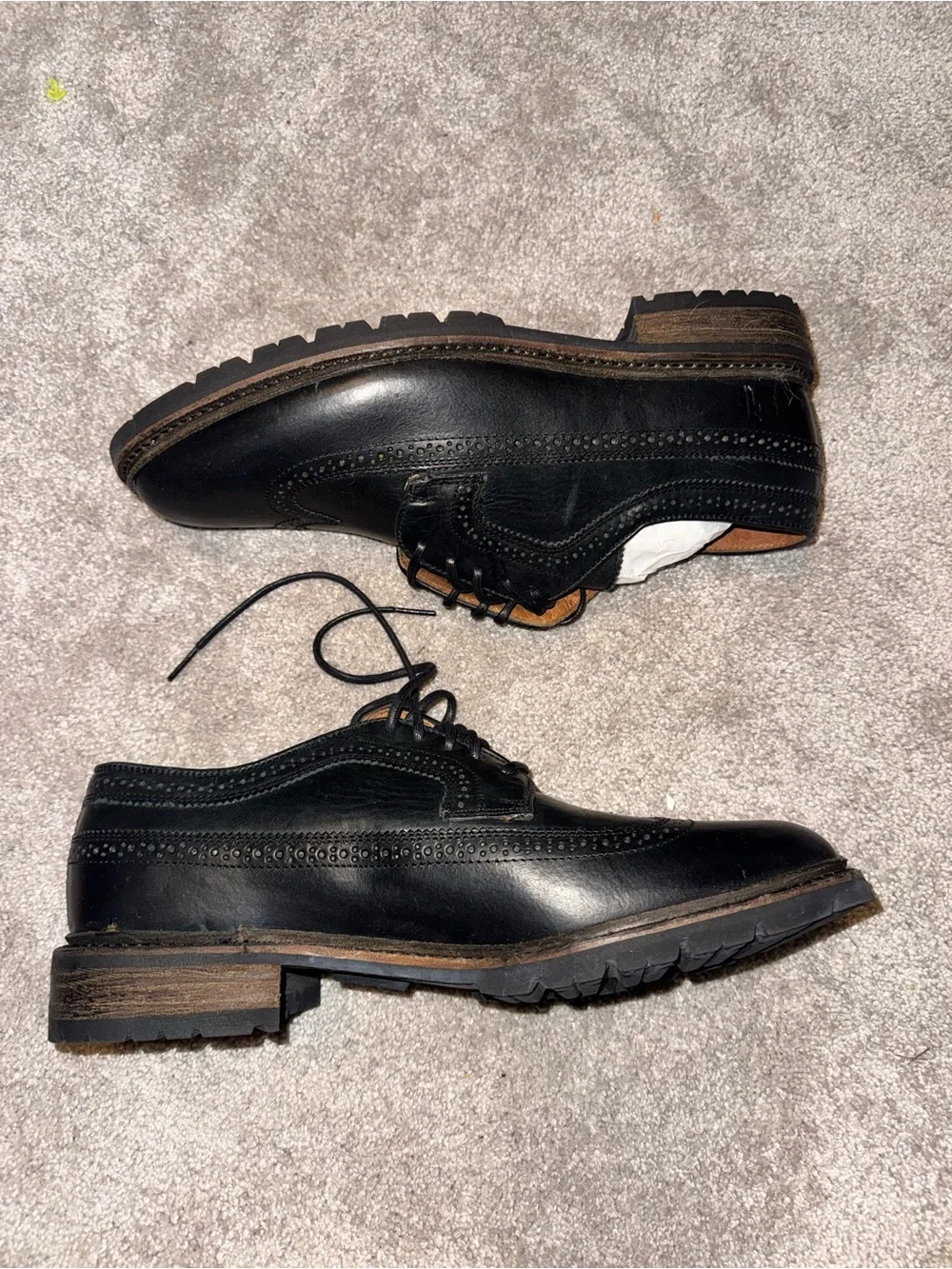 Frye James Lug Wingtip Oxfords